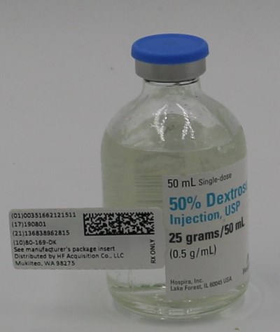 SERIALIZED LABEL - Serialized Label 51662 1215 1 Dextrose 50